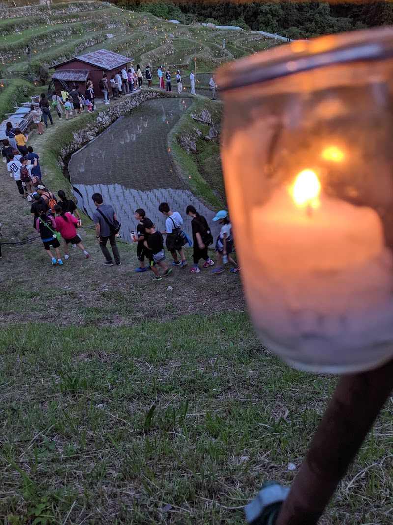 丸山千枚田の虫送り