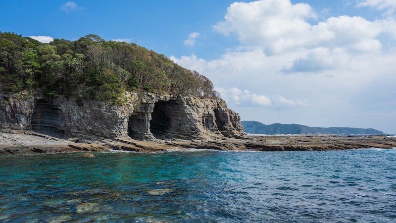 志原海岸 鳥毛洞窟