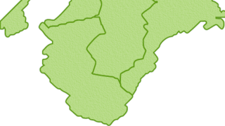 近畿地方南部の地図