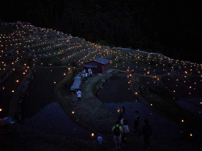 丸山千枚田 虫送り